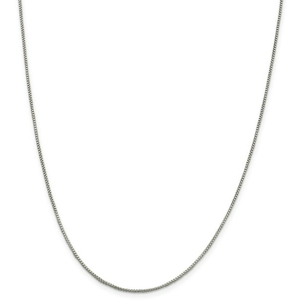 Sterling Silver Necklace 45cm/18in large open heart